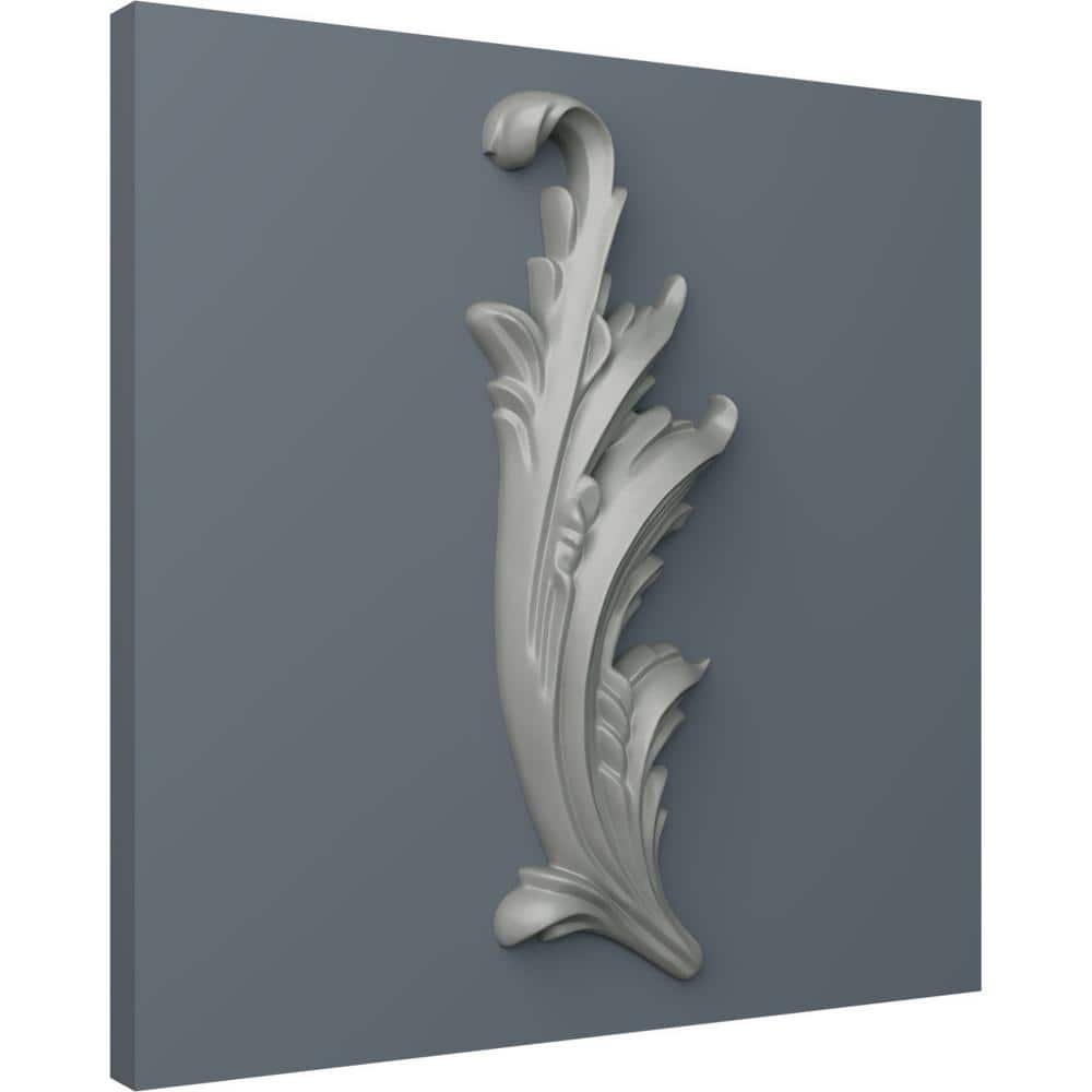 Primed Polyurethane Robin Scroll Left Onlay, 9-1/8"