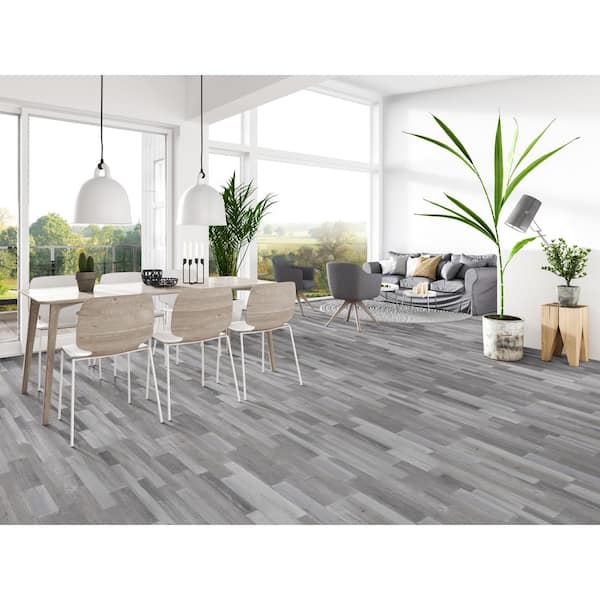 Sorento Platinum 12 MIL x 7 in. x 48 in. Waterproof Click Lock Vinyl Plank Flooring (19.02 sq. ft./case)