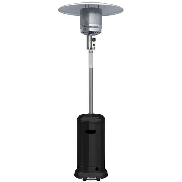 Garden Radiance 41,000 BTU Stainless Steel and Black Full Size Propane Gas Patio Heater