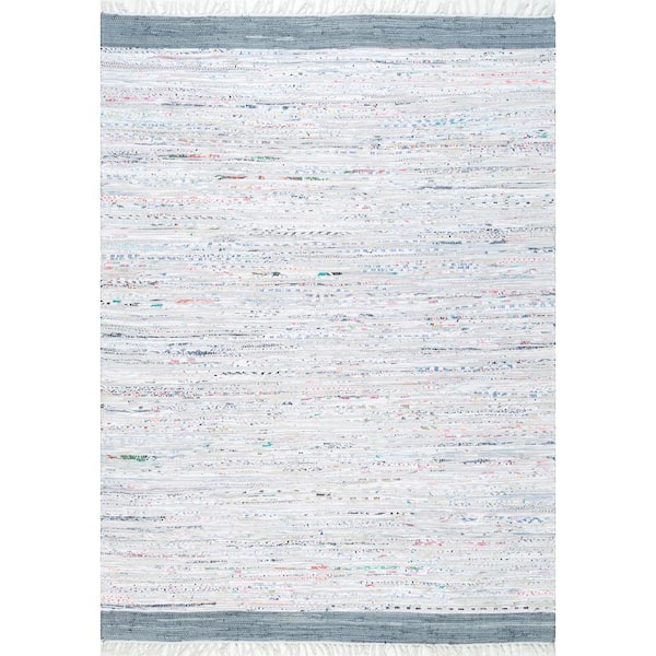 nuLOOM Chindi Causal Soild Multi 8 ft. x 10 ft. Area Rug