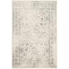 SAFAVIEH Adirondack Ivory/Silver 6 ft. x 8 ft. Border Distressed Area Rug ADR109C-68W