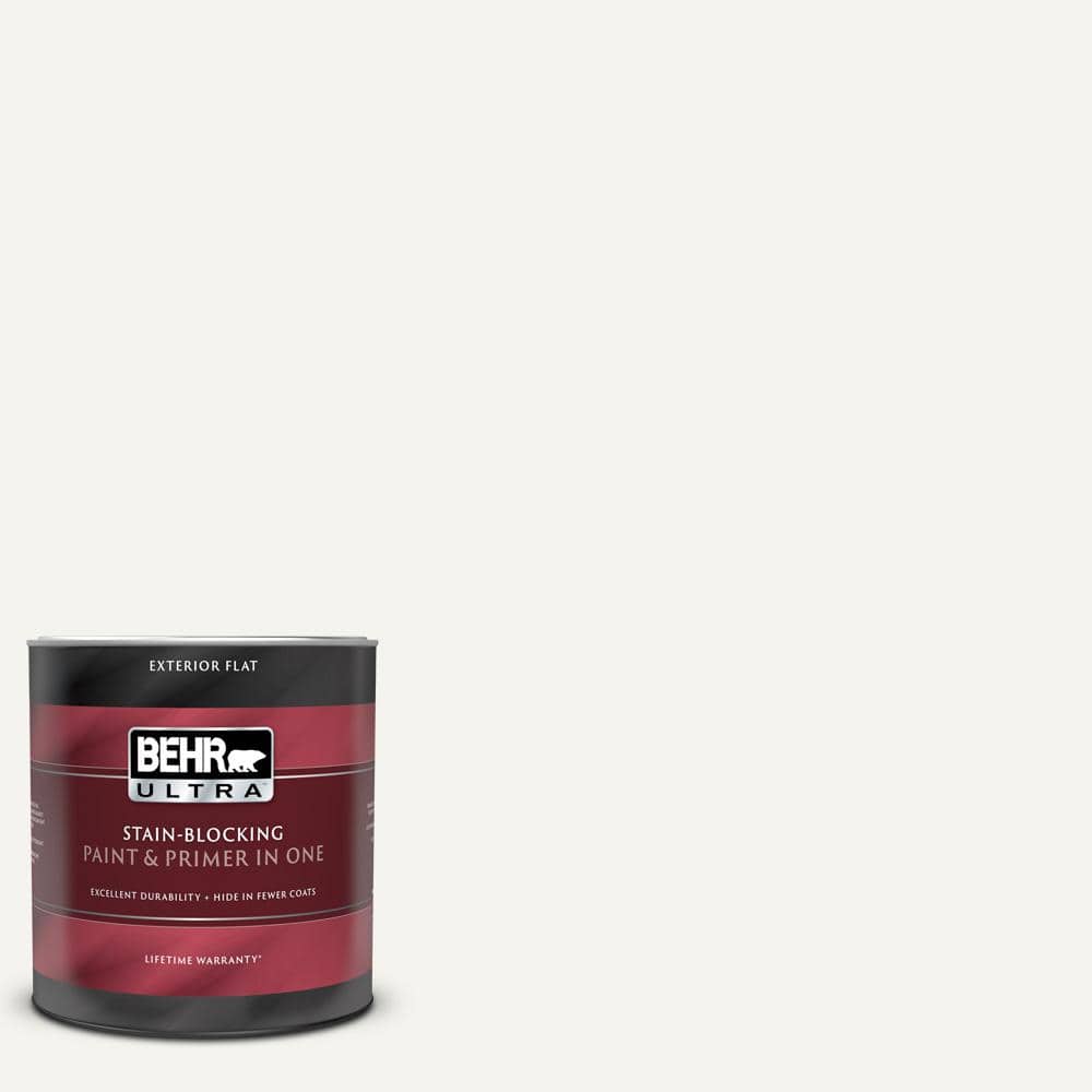 Behr Ultra Qt Polar Bear Flat Exterior Paint And Primer In One