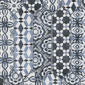 LuxeCraft Cameo Blue Mix 3 in. x 12 in. Glazed Ceramic Picket Wall Tile (528 sq. ft./Pallet)