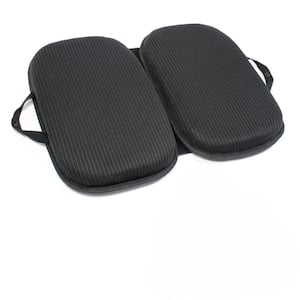Black 3 in 1 Portable Travel Seat Cushion for Stadium, Camping, Bleachers, Flights, Office
