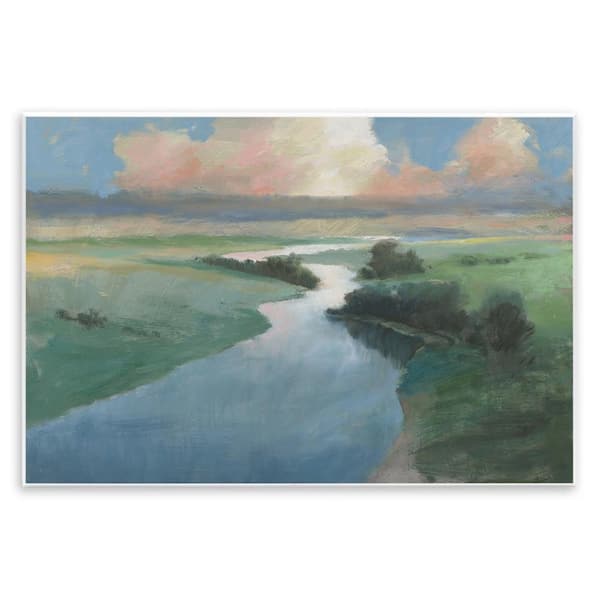 Stupell Industries Stream Landscape in January by Wellington Studio Unframed Nature Graphic Art Print 13 in. x 19 in.