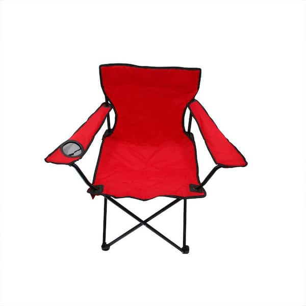 Trademark Innovations Portable Folding Camping Outdoor Beach Chair (Red)