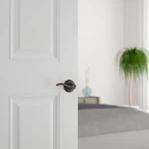 Balboa Venetian Bronze Privacy Door Handle with Lock for Bedroom or Bathroom featuring Microban Technology (4-Pack)