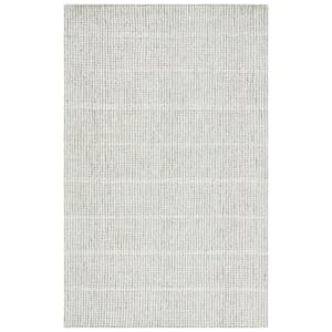 Abstract Sage/Ivory 3 ft. x 5 ft. Classic Crosshatch Area Rug