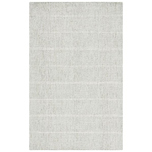 SAFAVIEH Abstract Sage/Ivory 3 ft. x 5 ft. Classic Crosshatch Area Rug