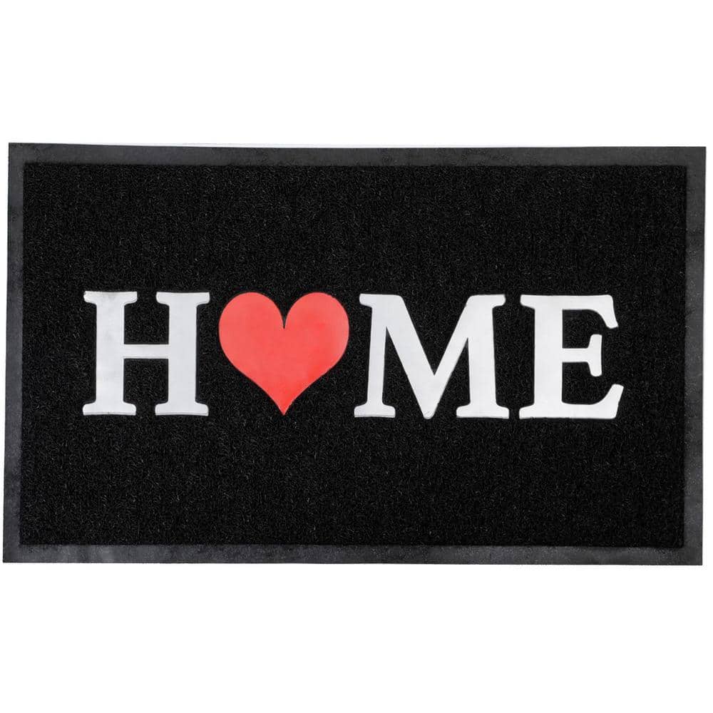 EVIDECO French home goods Home 30 in. x 18 in. Black Outdoor Scrapper