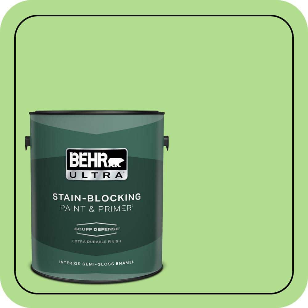 1 gal. #MQ4-46 Early Spring Extra Durable Semi-Gloss Enamel Interior Paint & Primer price history on PriceWatchPro