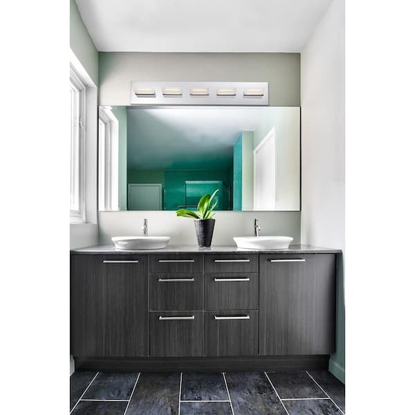 Olson Collection 3-Light Chrome LED Bath Bar Light