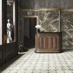Kings Aurora Nero 17-5/8 in. x 17-5/8 in. Ceramic Floor and Wall Tile (10.95 sq. ft./Case)