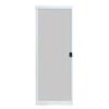 30 in. x 80 in. Adjustable Fit White Metal Sliding Patio Screen Door