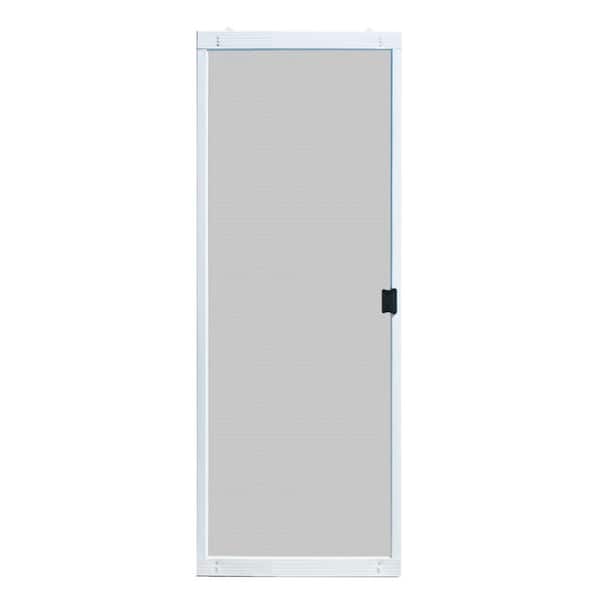 White Metal Sliding Patio Screen Door, 30 X 78 Sliding Screen Door
