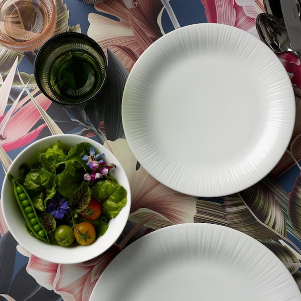 Noritake Conifere (White) Porcelain 4-Piece Place Setting, Service