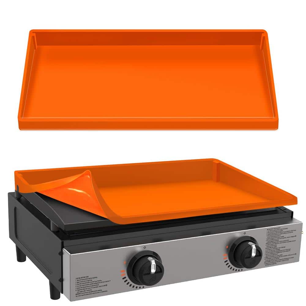 22 in. L x 16.25 in. W Silicone Full Wrap-Around Griddle Cover Mat for Gril