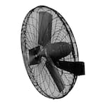 30 in. Black High-Velocity Industrial 2-Speed Wall Fan with Aluminum Blades and Adjustable Tilt