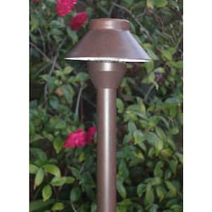 Low Voltage Rust Outdoor Landscape Small Hat Pathway Light