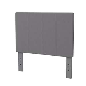 Zenna Gray Twin Upholstered Headboard