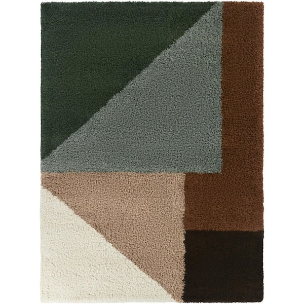 Jordan Blue/Green 8 ft. x 10 ft. Area Rug