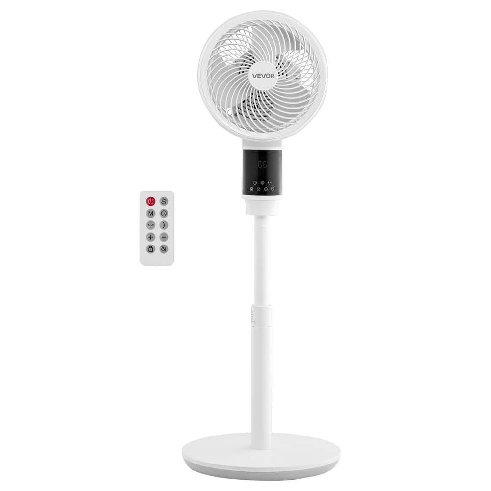 9-In. Pedestal Fan, 80° Oscillating Standing Floor Fan with Quite DC Motor, Remote Control, 9 Speeds & 4 Smart Modes price history on PriceWatchPro