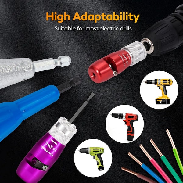 アメリカ製品❔釘抜き Vrbgify Wire Stripper for Drill 6-14 AWG 1/4 Hex Shank Wire