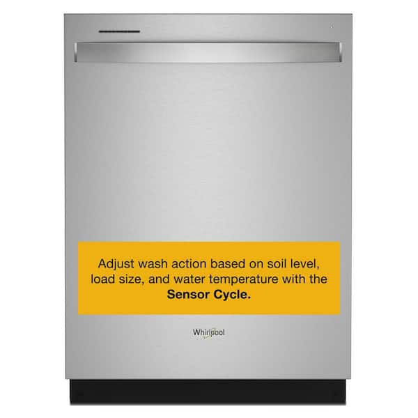 24 in. Fingerprint Resistant Stainless Steel Top Control Built-In Tall Tub Dishwasher with Third Level Rack, 47 dBA