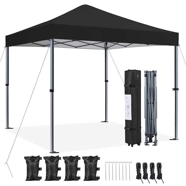 Yaheetech 8 x 8 ft. Pop-up Canopy with One-Push-To-Lock Setup Mechanism for 4-8 people