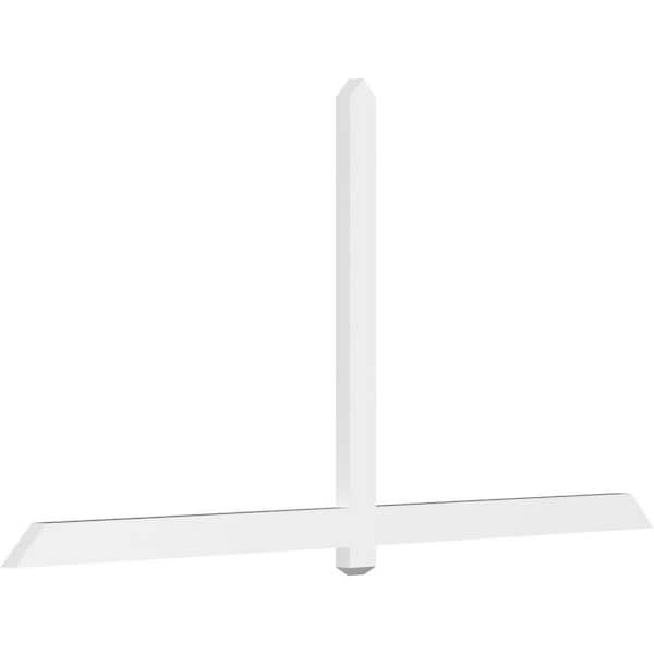 Ekena Millwork Eugene 96 in. W x 48 in. H x 2 in. D Signature Polyurethane Bracket