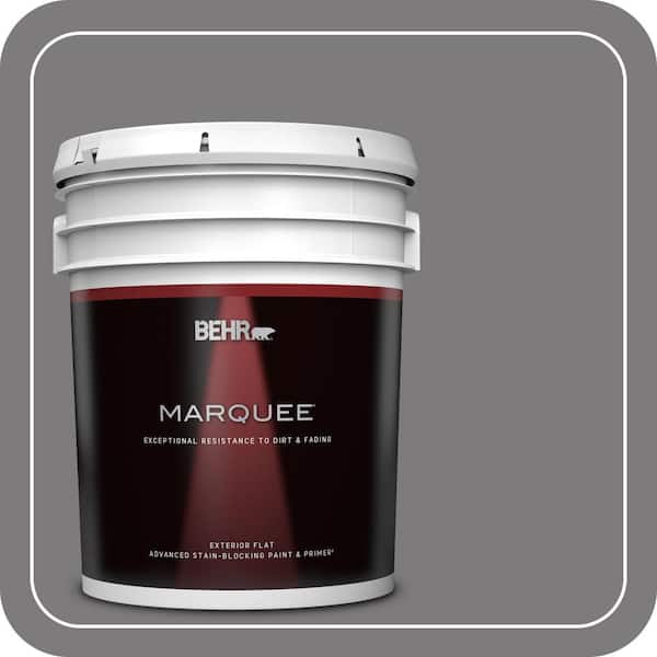 BEHR MARQUEE 5 gal. #BXC-58 Stormy Gray Flat Exterior Paint & Primer