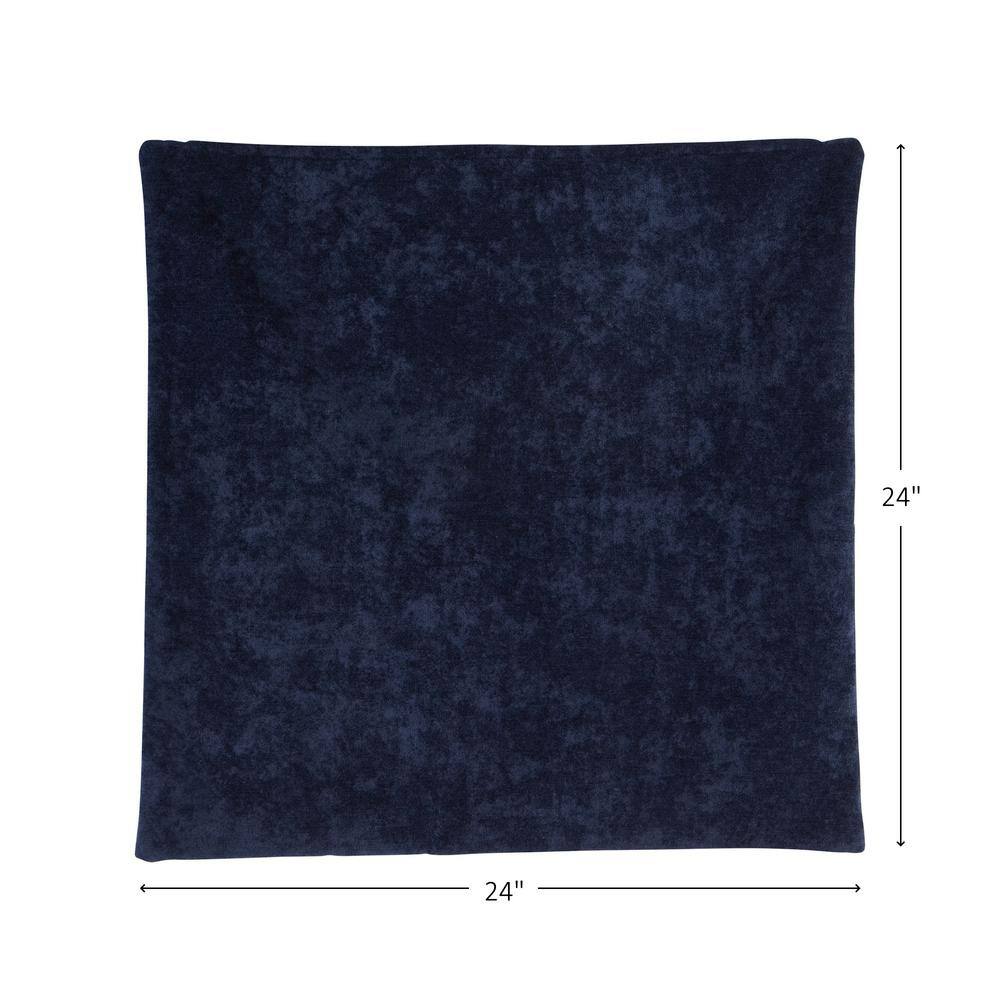 Royal Velvet 24" Square Polyester Throw Pillow Cover