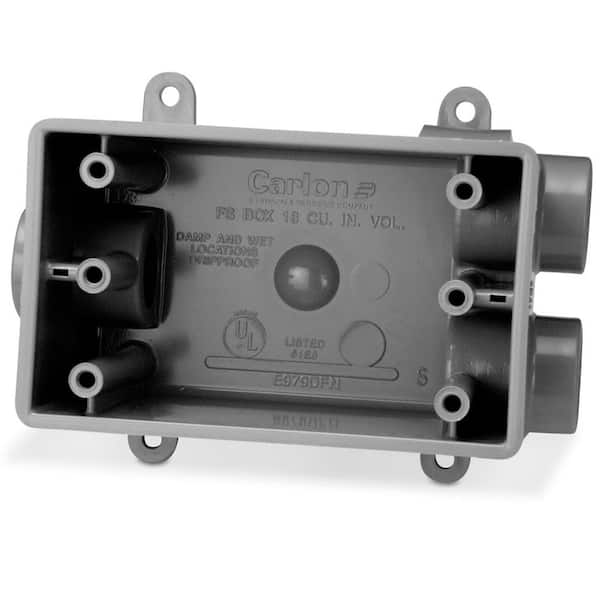 Carlon 1-Gang 19 cu. in. 3/4 in. PVC Type FSCC FS Box (E979EFN-8-HD)
