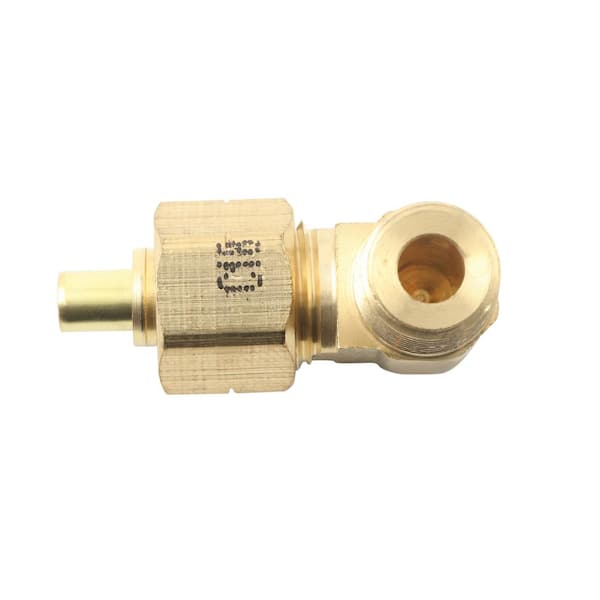 Everbilt 1/2 in. OD Compression x 1/2 in. MIP 90-Degree Brass Elbow Adapter Fitting Everbilt 1/2 in. OD Compression x 1/2 in. MIP 90-Degree Brass Elbow Adapter Fitting