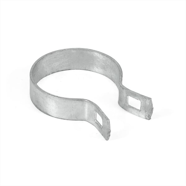 2-3/8 in. Chain Link Fence Silver Galvanized Steel Brace Band with Bolt and Nut (Single)