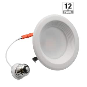 Altair 4 in. Retrofit Downlight Integrated LED Recessed Trim Light 700 Lumens 120 Volt Adjustable CCT Dimmable (12-Pack)