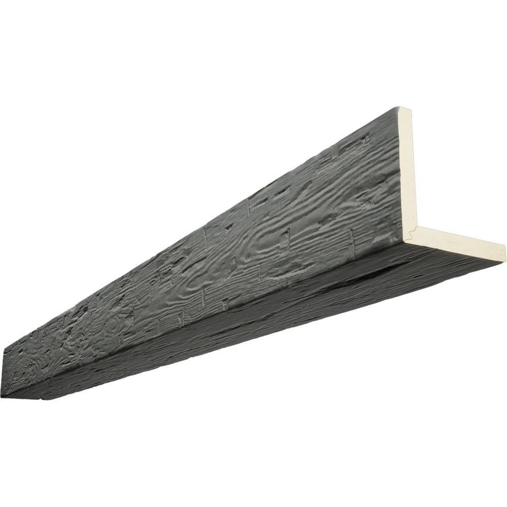 Hand Hewn Timberthane Faux Wood L-Beam in Slate Finish