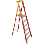 6 ft. Fiberglass Podium Step Ladder 12 ft. Reach 300 lbs. Type IA Duty Rating