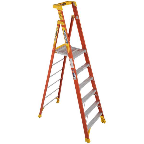 12 ft. Fiberglass Step Ladder with 300 lbs. Load Capacity Type IA Duty  Rating