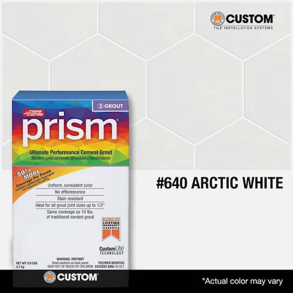 Prism #640 Arctic White 17 lb. Ultimate Performance Rapid Setting Grout