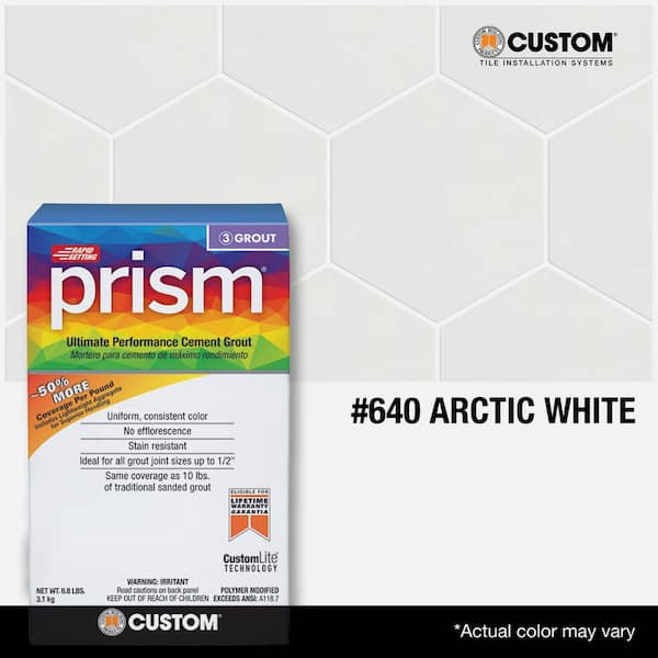 Prism #640 Arctic White 8.5 lb. Ultimate Performance Rapid Setting Cement Grout