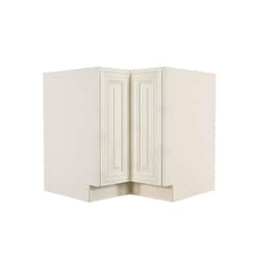 Princeton Assembled 33 in. x 34.5 in. x 24 in. Base Lazy Susan Cabinet in Off-White
