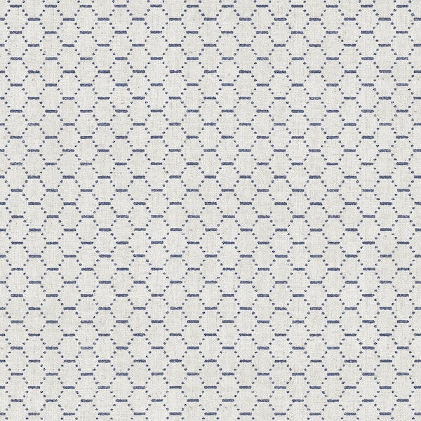 Unbranded Bazaar Collection Navy/Grey Boho Beehive Design Non-Woven Non-Pasted Wallpaper Roll (Covers 57 sq.ft.)