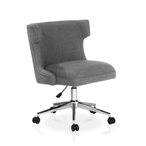 Kinsley Swivel Upholstered Desk Chair Gray - Steve Silver Co.