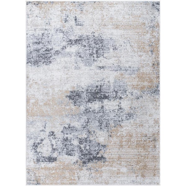 Livabliss Harput Gray Modern 8 ft. x 10 ft. Indoor Area Rug