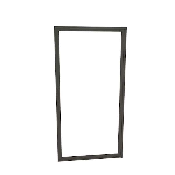 Redi Swing 1100 Series 34-3/4 in. W x 63-1/2 in. H Framed Pivot Shower Door in Oil Rubbed Bronze with Pull Handle