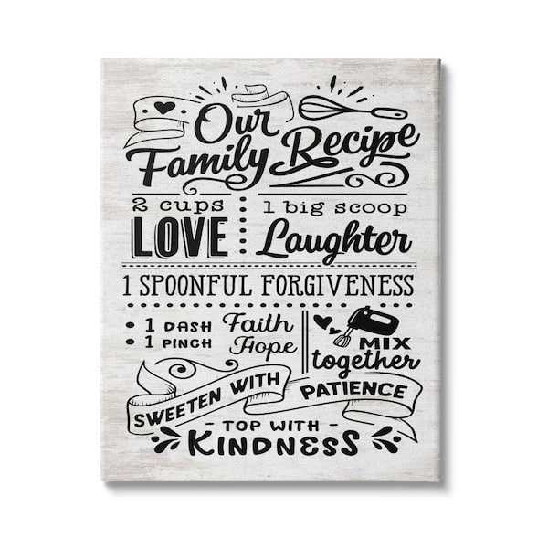 Kitchen Rules List Family Happiness Motivational Phrases by CAD Designs - Textual Art Stupell Industries Format: Gray Framed, Size: 13 H x 30 W