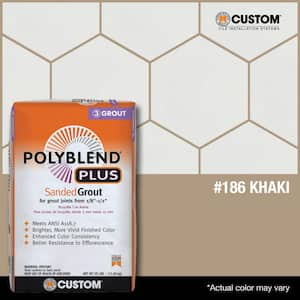 Polyblend Plus #186 Khaki 25 lb. Sanded Grout