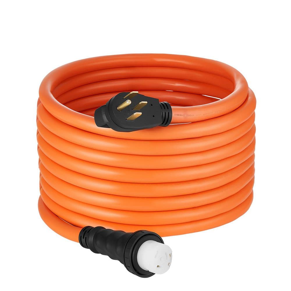 75 ft. 50 Amp 125/250V NEMA 14-50P to SS2-50R Generator Extension Cord, 6AWG/3+8AWG/1 Cable, with Twist Lock, Orange price history on PriceWatchPro