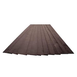 3/16 in. x 5-1/8 in. x 46-1/2 in. Espresso Brown Rustic Pine Wood Plank Self-Adhesive (10-Pack)